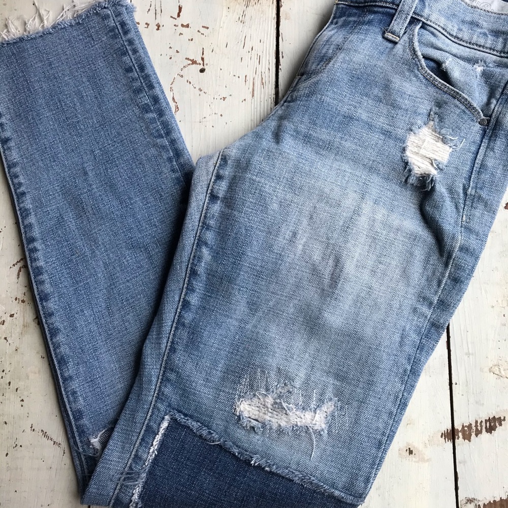 Treasure & Bond Distressed Patchwork Boyfriend Je… - image 6